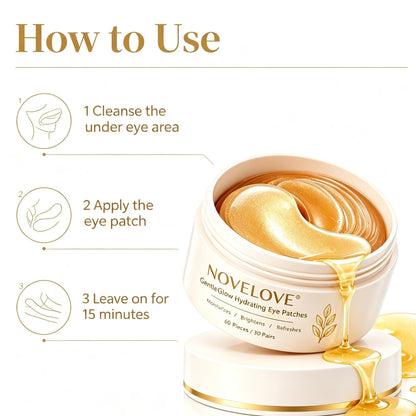 NOVELOVE® Patchs hydratants pour les yeux GentleGlow