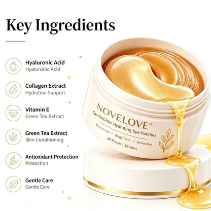 NOVELOVE® Patchs hydratants pour les yeux GentleGlow