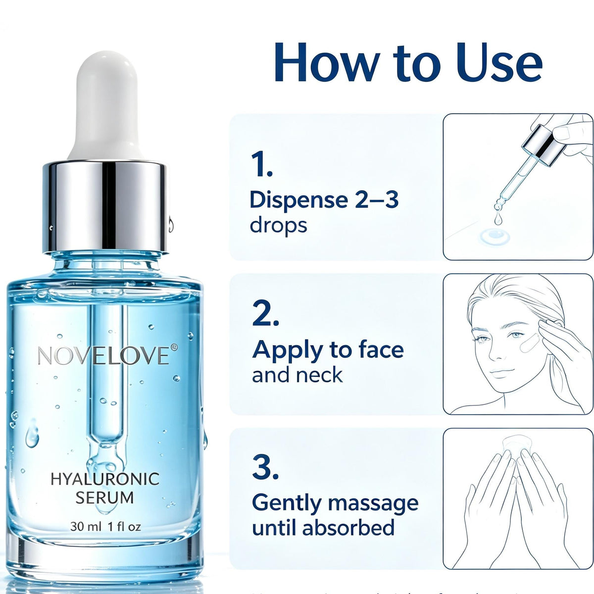 NOVELOVE®  Sérum à l'acide hyaluronique