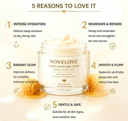 NOVELOVE® Crème hydratante au miel