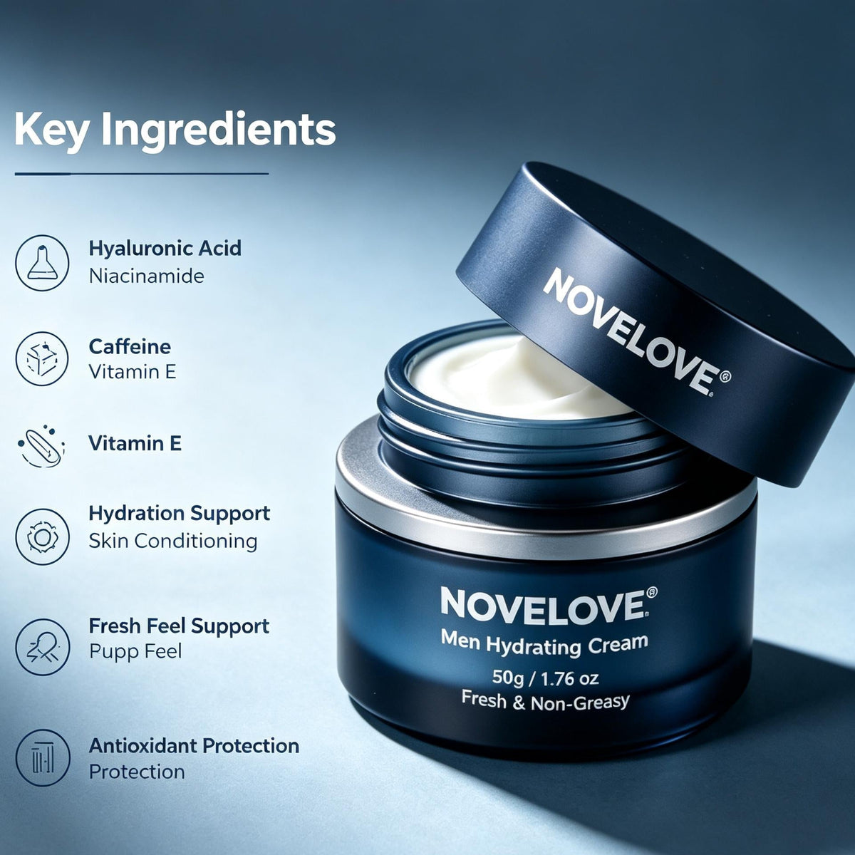 NOVELOVE® Crème hydratante pour hommes