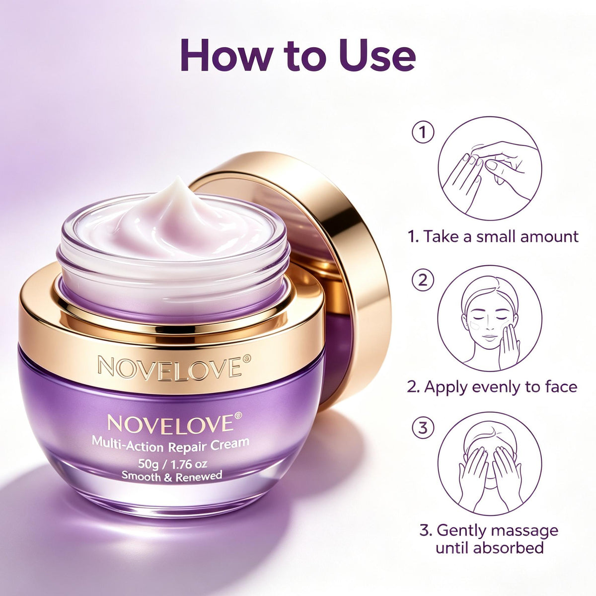NOVELOVE® Crème réparatrice multi-actions