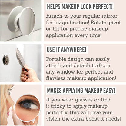 Detachable Magnifying Make Up Mirror