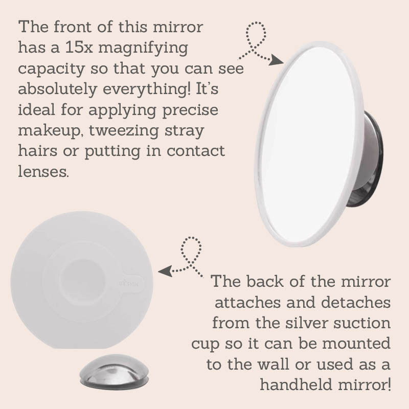 Detachable Magnifying Make Up Mirror