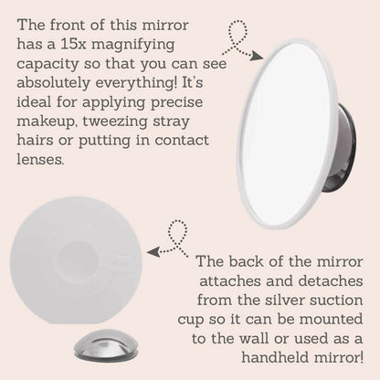 Detachable Magnifying Make Up Mirror