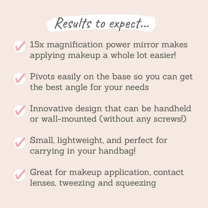 Detachable Magnifying Make Up Mirror