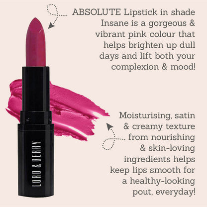 Absolute Lipstick in Insane