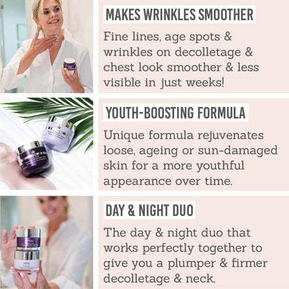 Ageless Throat & Decolletage Day & Night Creme Duo