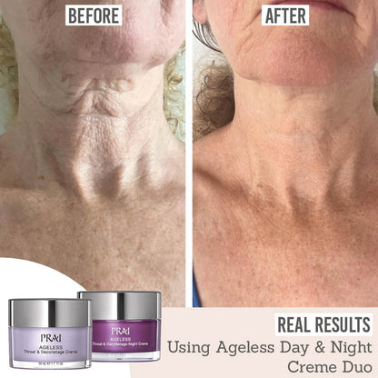 Ageless Throat & Decolletage Day & Night Creme Duo