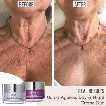 Ageless Throat & Decolletage Day & Night Creme Duo