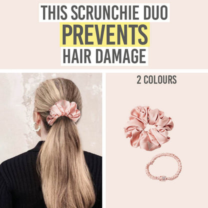 The Ultimate Duo Silk Scrunchies