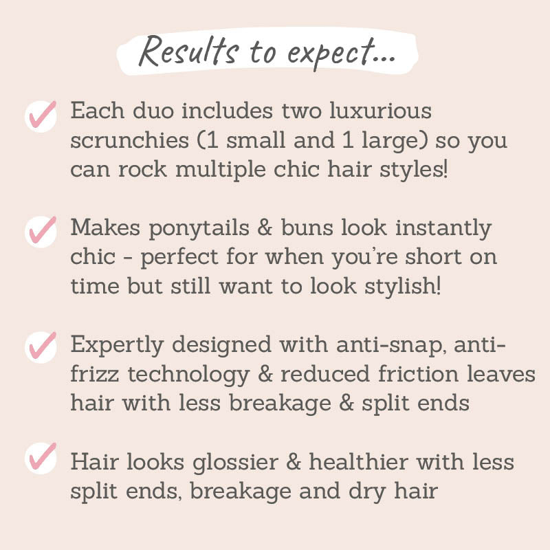 The Ultimate Duo Silk Scrunchies
