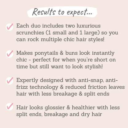 The Ultimate Duo Silk Scrunchies