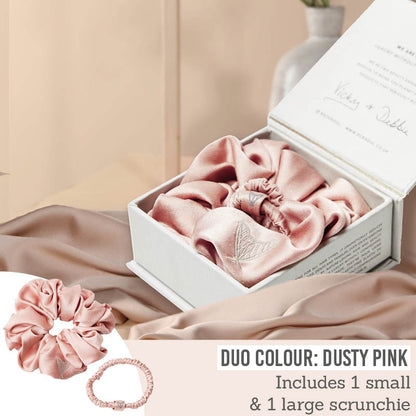 The Ultimate Duo Silk Scrunchies