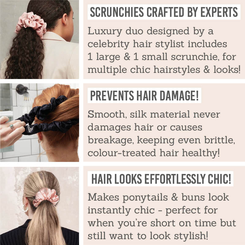 The Ultimate Duo Silk Scrunchies