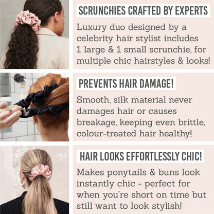 The Ultimate Duo Silk Scrunchies